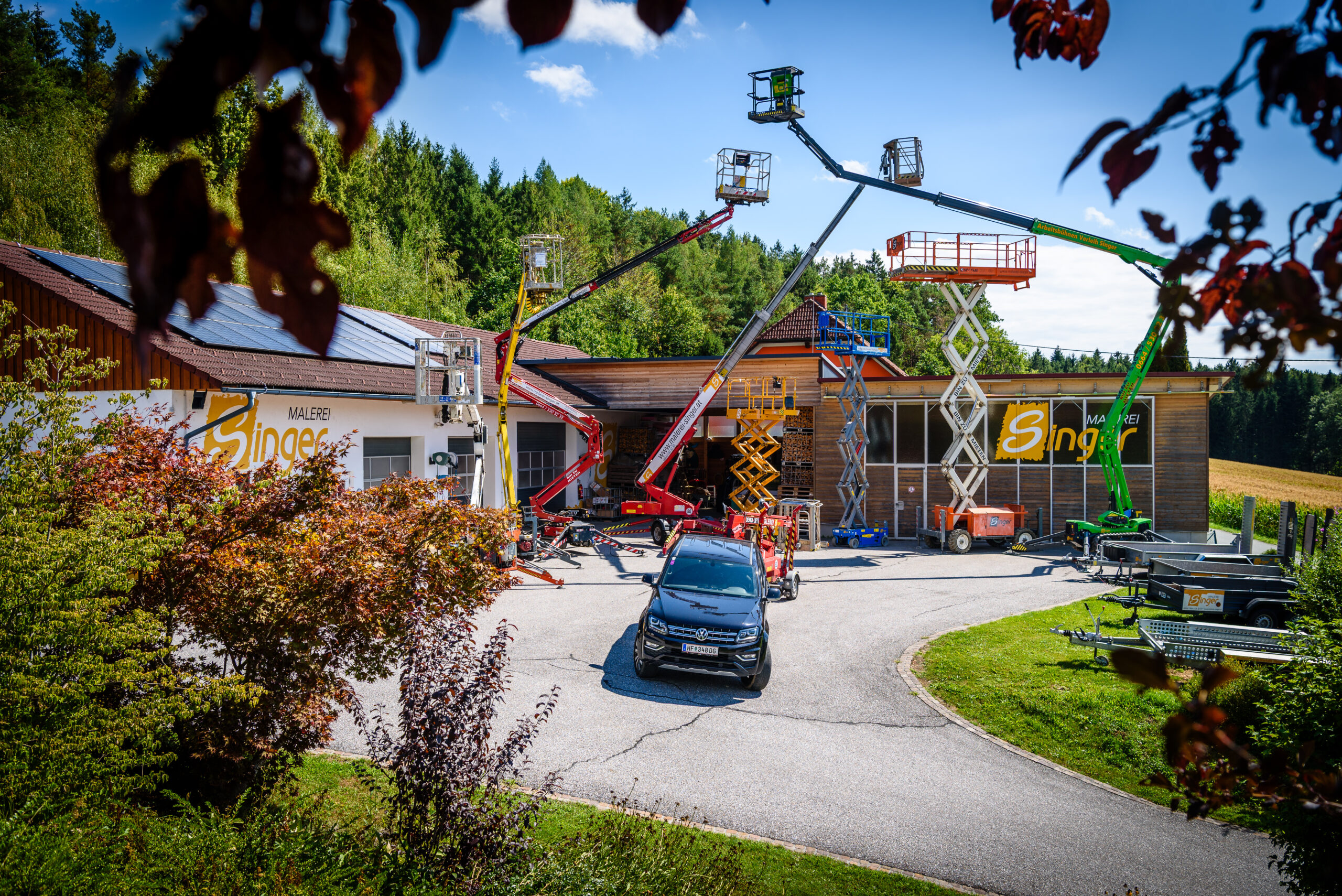 Arbeitsbühnenverleih Malerei Singer
